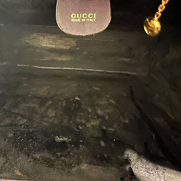 Gucci rare box purple leather bag with strap - Picture 9 of 15